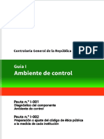 Ambiente de control y marco legal de la NOBACI I