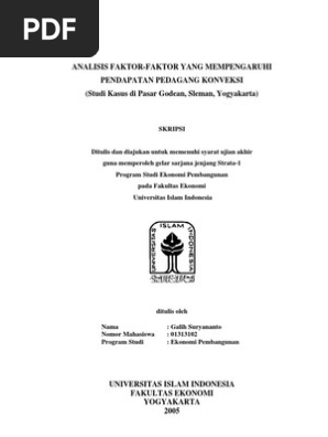 Judul Skripsi Ekonomi Pembangunan Data Sekunder Ide Judul Skripsi Universitas