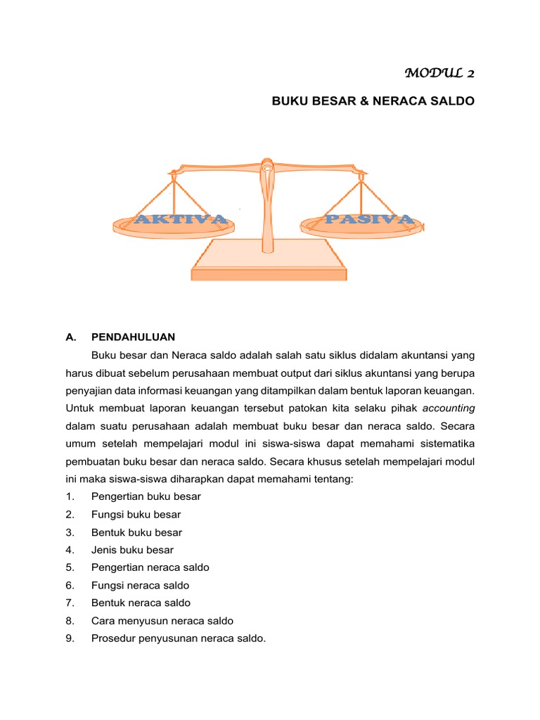 Buku Besar Dan Neraca Saldo | PDF | Bisnis | Pengelolaan Keuangan & Uang