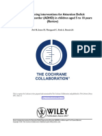 Parent Training Interventions For Attention Deficit Hyperactivity Disorder (ADHD) in Children Aged 5 To 18 Years (Review)
