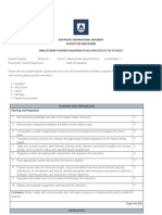 Final Student-Teacher Evaluation Student Complete This Form