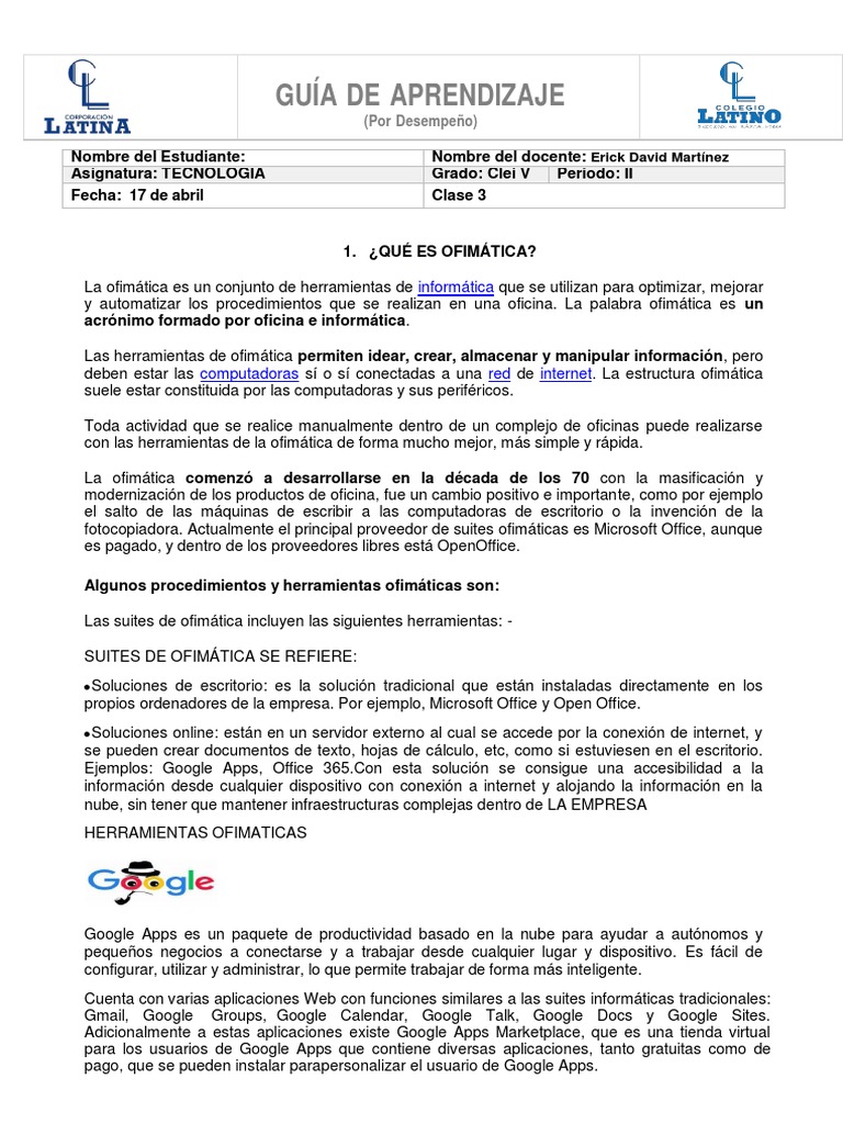 Guia de Informatica | PDF | Microsoft Office | Software de la aplicacion