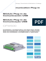 WEG CFW500 CUSB USB Communication Module 10001081249 Installation Guide en Es PT