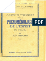 Genèse Et Structure de La Phénoménologie de LEsprit de Hegel (Tome 1) by Jean Hyppolite (Z-lib.org)