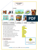 Guide Number 5 My City: You Will Learn To: Describe A Place Tell Where You in The City
