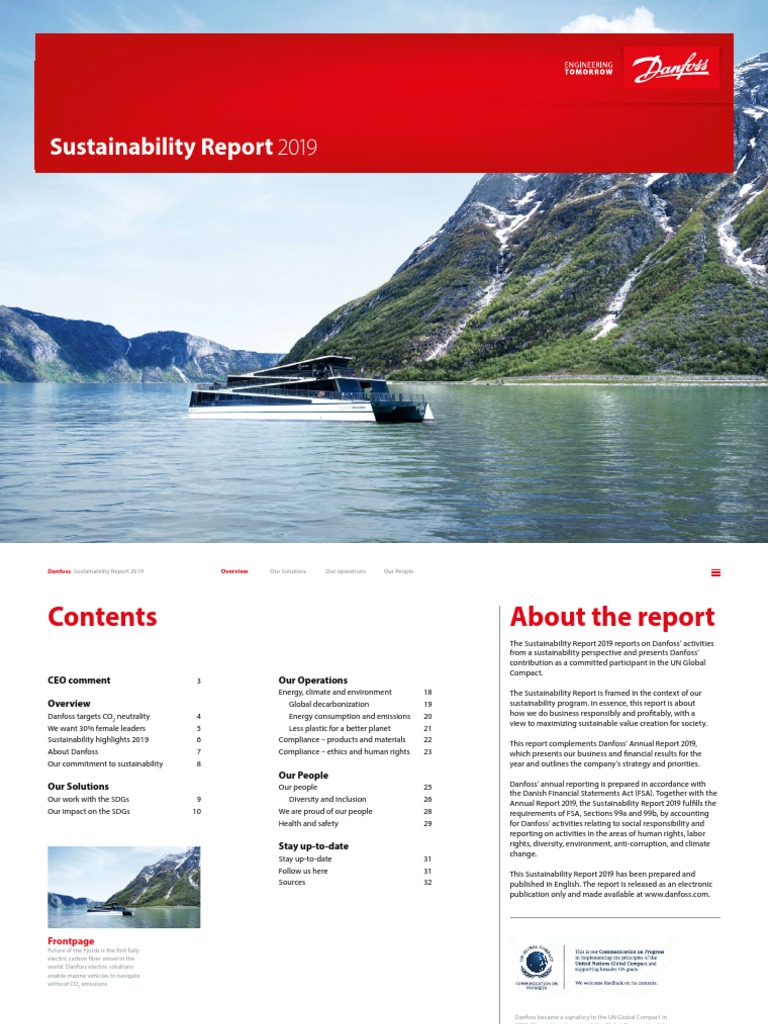 Danfoss Sustainability Report 2019 | PDF | Efficient Energy Use ...