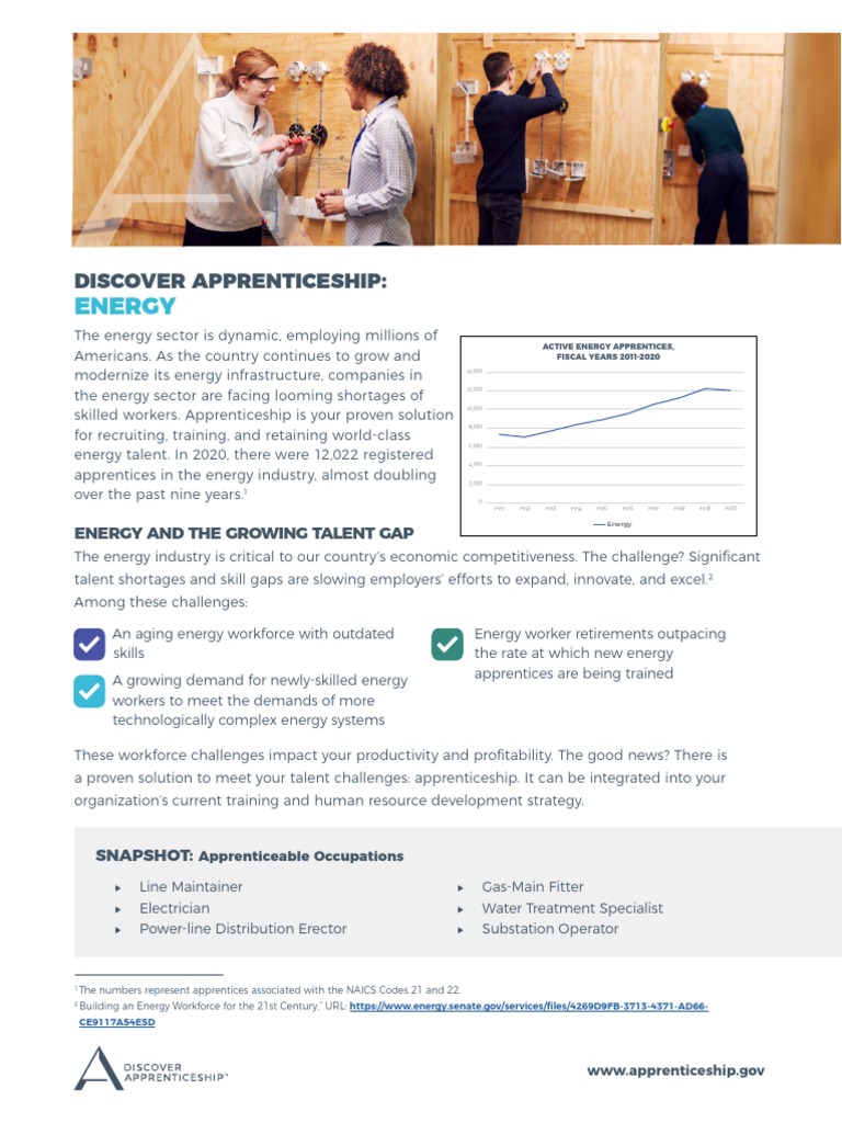 Energy: Discover Apprenticeship | PDF | Apprenticeship | Energy Industry