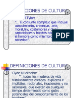 Definiciones de Cultura