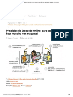 Princípios Da Educação Online - para Sua Aula Não Ficar Massiva Nem Maçante! - Horizontes