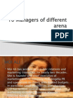 10 Managers of Different Arena