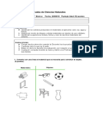 Evaluación de C.naturales Los Materiales