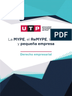 S7T1 - La MYPE, El ReMYPE, La Micro y Pequeña Empresa