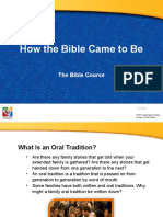 How The Bible Came To Be