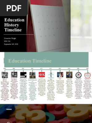 education history timeline