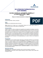 Vacuna Contra El Sarampion Rubeola y Parotiditis (SPR-MMR)