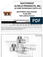 Southwest Oilfield Products, Inc.: Mud Pump Expendable Parts List SOUTHWEST 8482-25ALEW Fluid End For Lewco W-2214