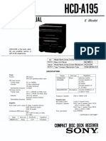 Manual Sony HCD A195 - LBT A195