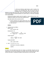 FTCI capital structure and WACC