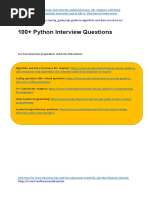 100+ Python Interview Questions