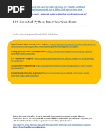 100+ Essential Python Questions