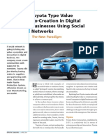Toyota Type Value Co-Creation in Digital Businesses Using Social Networks
