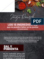 Jorge Rausch - Los 15 Ingedientes Que No Pueden Faltar en Tu Cocina