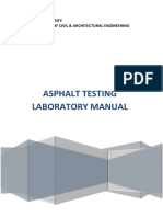 Asphalt Laboratory Manual