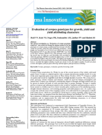 Evaluation of Cowpea Genotypes For Growth, Yield and Yield Attributing Characters