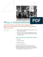 What Is Transcendentalism?: Central Transcendentalist Ideas