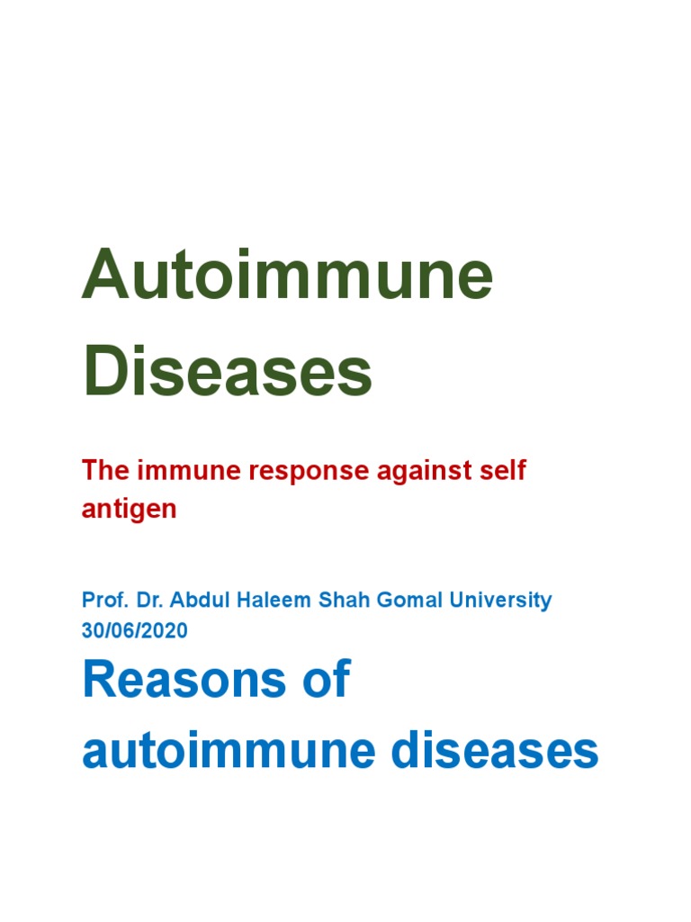 Autoimmune Diseases | PDF