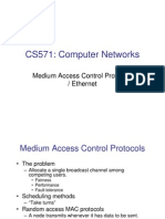 CS571: Computer Networks: Medium Access Control Protocols / Ethernet
