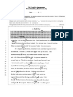 F.4 English Language Proofreading Exercise (2) Name: Class: Date