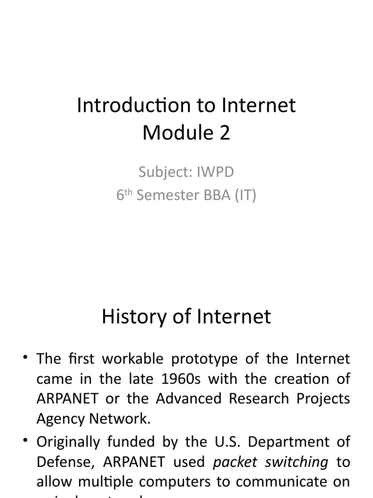 Overview of Internet and Client-Server Model | PDF | Client–Server ...