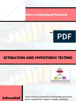 Estimation and Hypothesis Testing