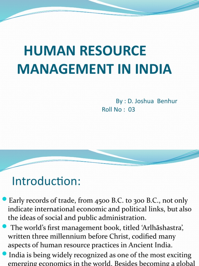 Human Resource Management in India | PDF | Human Resource Management ...