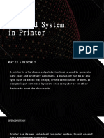Embedded System in Printer