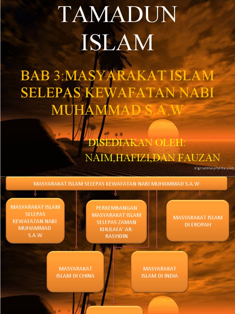 Bab 3 Masyarakat Islam Selepas Kwafatan Nabi Muhammad S A W Pdf