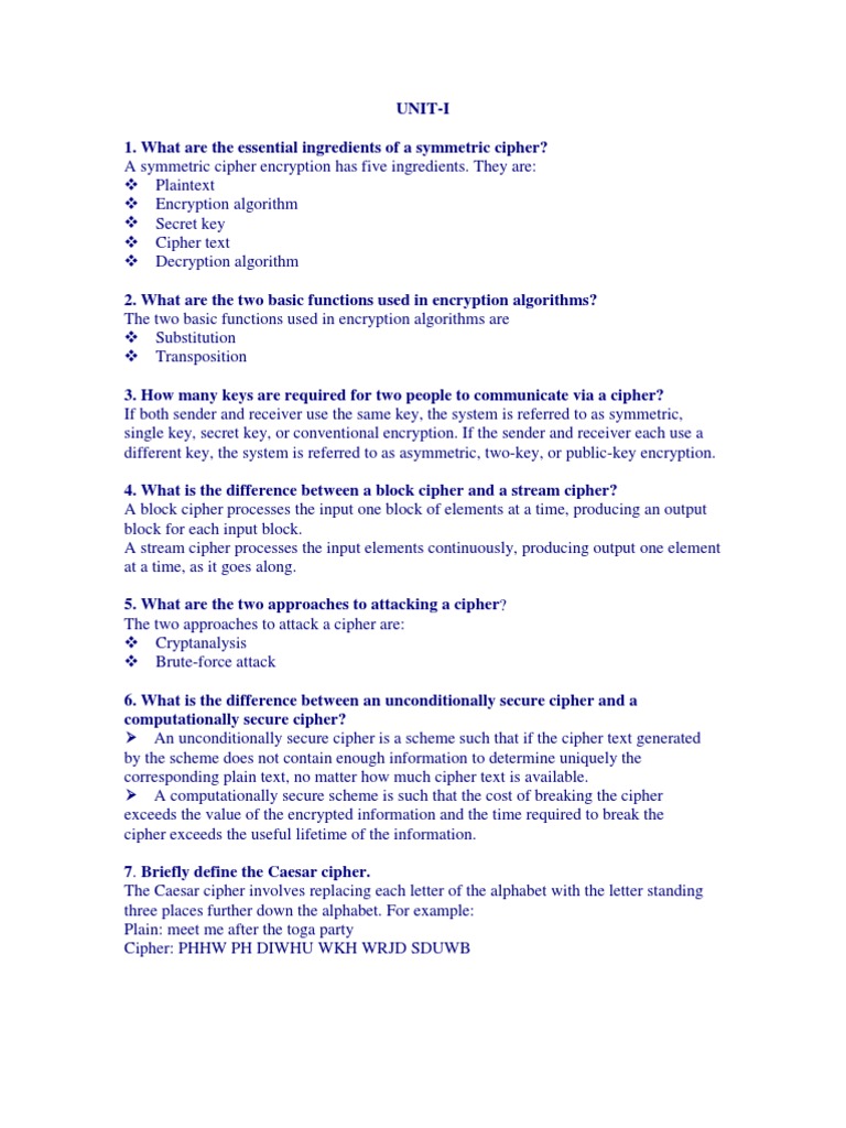 Cryptography and Network Security | PDF | Cipher | Cryptography