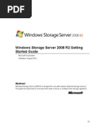 Windows Storage Server 2008R2 Getting Started Guide