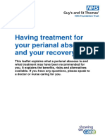 Perianal Abscess and Recovery