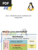 Linux - Distribution Choice, Installation and Configuration