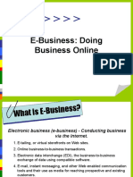 E-Business: Doing Business Online