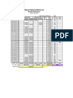 Galaxy Flying Academy monthly flying hours report