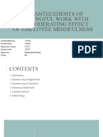 The Antecedents of Meaningful Work With The Moderating Effect of Mindfulness Final