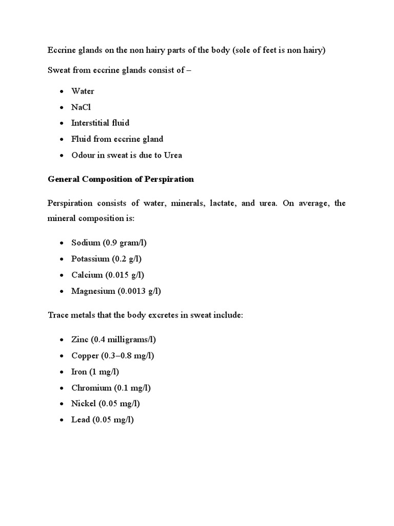 Sweat | PDF