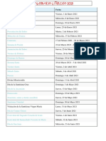 Calendario Litúrgico 2021