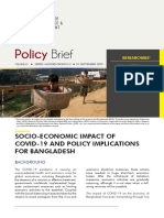 Socio Economic Impact of COVID 19 and Policy Implications For Bangladesh