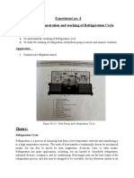 6 Title: Demonstration and Working of Refrigeration Cycle Objective