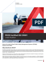 PECB Certified ISO 39001: Lead Auditor