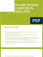 Analysis and Design of Clarifier in Staad-Pro